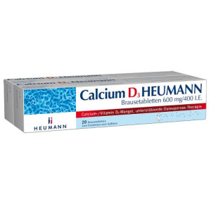 Produktbild von CALCIUM D3 Heumann Brausetabletten 600 mg/400 I.E.