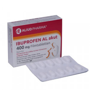 Produktbild von IBUPROFEN AL akut 400 mg Filmtabletten