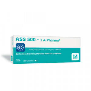 Produktbild von ASS 500-1A Pharma Tabletten