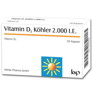 VITAMIN D3 K&Ouml;HLER 2.000 I.E. Kapseln