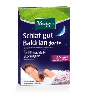 Produktbild von KNEIPP Schlaf gut Baldrian forte &uuml;berz.Tabl.