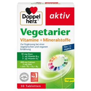Produktbild von DOPPELHERZ Vegetarier Vitamine+Mineralstoffe aktiv