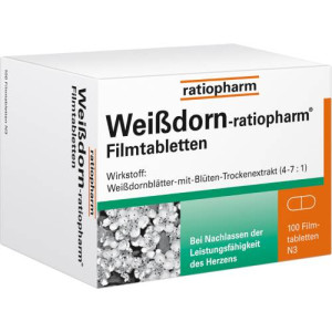 Produktbild von WEISSDORN-RATIOPHARM Filmtabletten