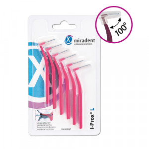 Produktbild von MIRADENT Interdentalb&uuml;rste I-Prox L 0,4 mm pink