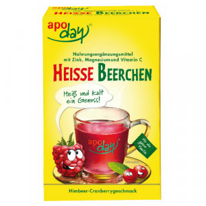Produktbild von APODAY hei&szlig;e Beerchen+Vit.C+Zink+Magnesium Pulver