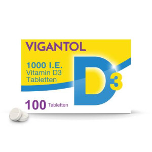 Produktbild von VIGANTOL 1.000 I.E. Vitamin D3 Tabletten