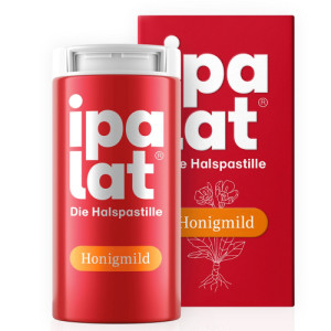 Produktbild von IPALAT Halspastillen honigmild o.Menthol zuckerfr.