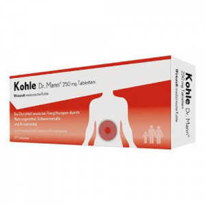 Produktbild von KOHLE Dr.Mann 250 mg Tabletten