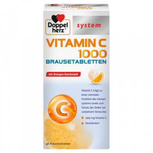 Produktbild von DOPPELHERZ Vitamin C 1000 system Brausetabletten