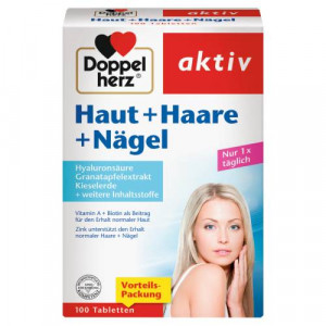 DOPPELHERZ Haut+Haare+N&auml;gel Tabletten