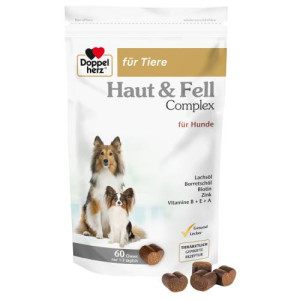 Produktbild von DOPPELHERZ f&uuml;r Tiere Haut&Fell Compl.Chews f.Hunde