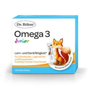 Produktbild von DR.B&Ouml;HM Omega-3 Junior Direkt Sticks