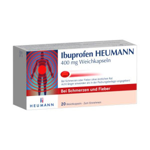 Produktbild von IBUPROFEN HEUMANN 400 mg Weichkapseln