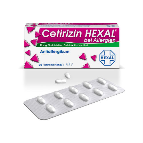 CETIRIZIN HEXAL Filmtabletten bei Allergien