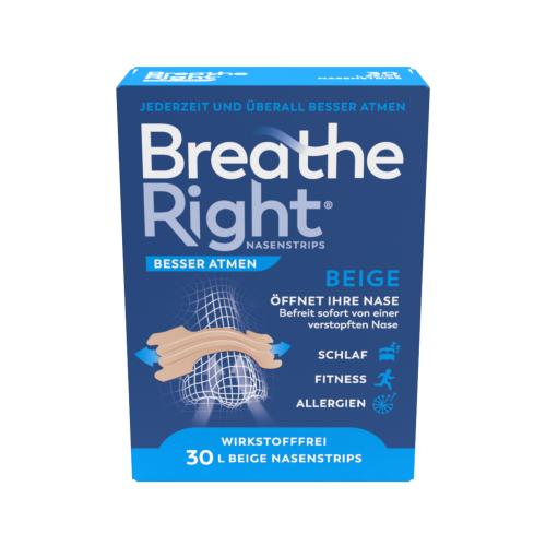 BESSER Atmen Breathe Right Nasenpfl.groß beige