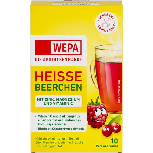 WEPA heiße Beerchen+Vit.C+Zink+Magnesium Pulver